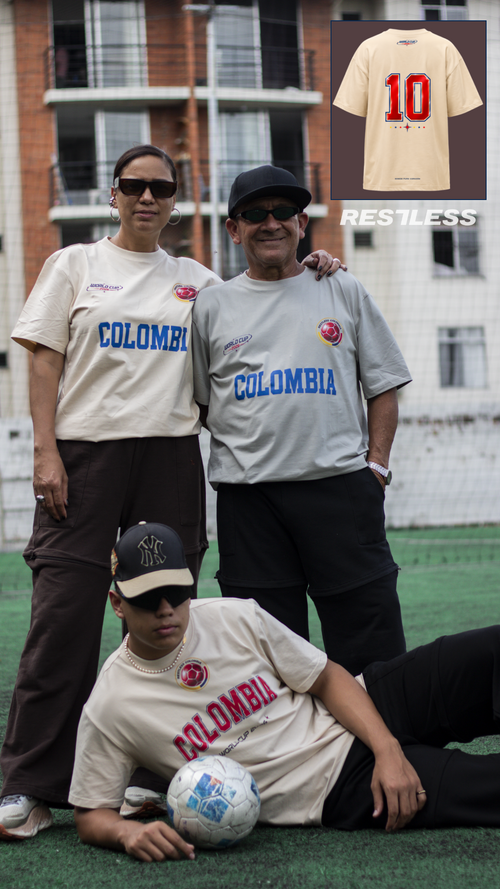 CAMISETA PARA EL MUNDIAL FUTBOL COLOMBIA UNISEX HOMBRE MUJER 2026|Color:GOLD