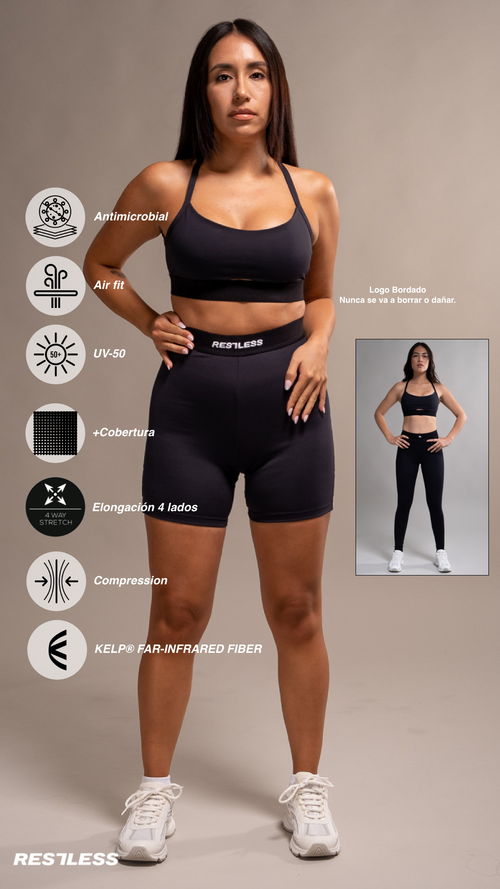 ROPA DEPORTIVA COLOMBIANA, SETS DEPORTIVOS COLOMBIA, MARCAS DE ROPA DEPORTIVA EN COLOMBIA, SHORTS DEPORTIVOS, SETS PARA PILATES, SETS PARA CYCLING, ROPA DEPORTIVA PREMIUM, TOP DEPORTIVO COLOMBIA, CALI, BOGOTA, MEDELLIN, MARCAS DE ROPA DEPORTIVA MEDELLIN
MARCAS ORGANICAS ROPA DEPORTIVA COLOMBIA FABRICS|Color:NOIR