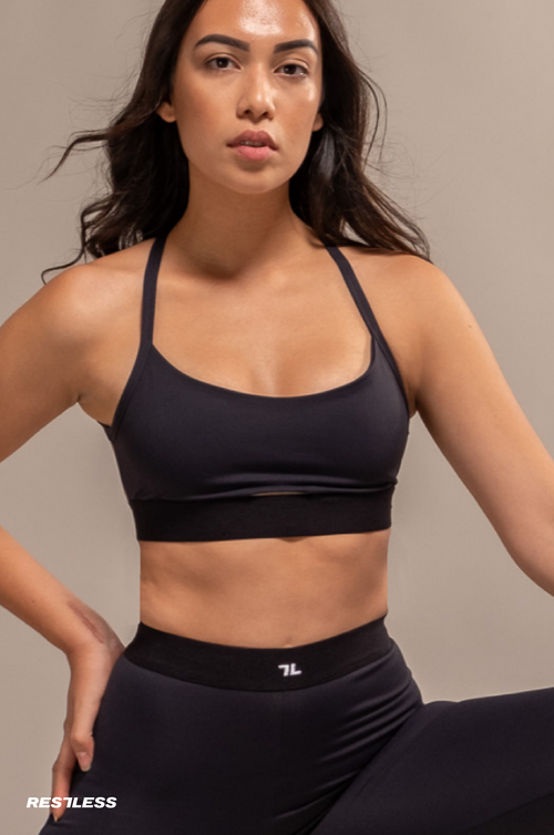 RESTLESS HIGH QUALITY NYLON ACTIVEWEAR SET WOMEN
ropa deportiva RESTLESS para mujer bonita de alta calidad
NYLON NATURAL FABRICS|Color:BLACK