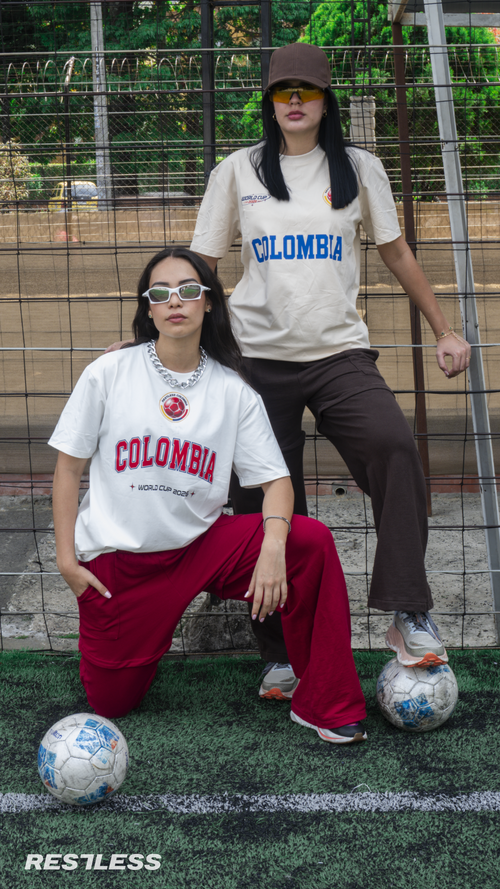 CAMISETA PARA EL MUNDIAL FUTBOL COLOMBIA UNISEX HOMBRE MUJER 2026|Color:GOLD
