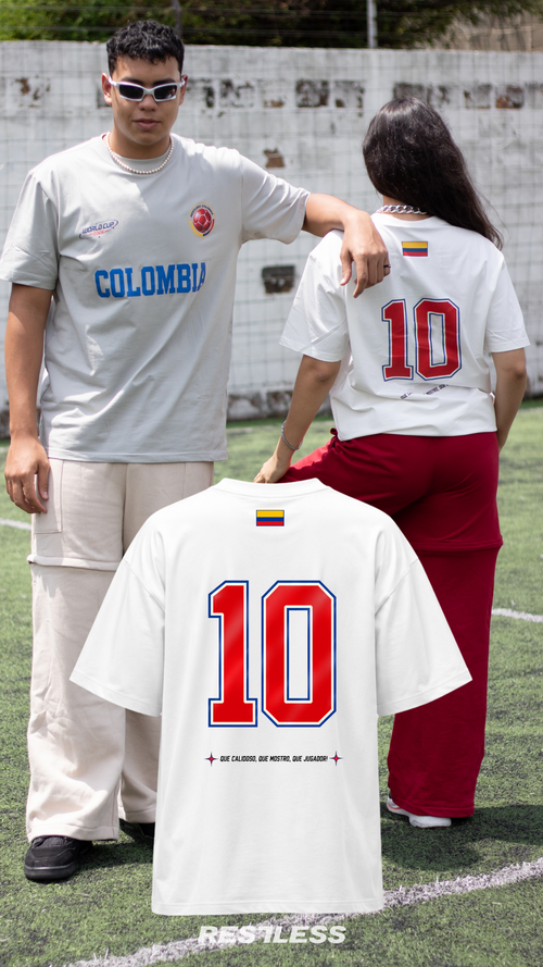 CAMISETA PARA EL MUNDIAL FUTBOL COLOMBIA 2026|Color:BLANCO