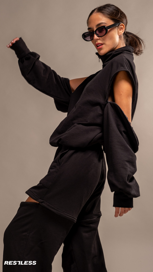 RESTLESS HIGH QUALITY FRENCH TERRIER COTTON ACTIVEWEAR SET WOMEN BLACK NOIR DARK |Color:NOIR

ropa deportiva RESTLESS para mujer bonita de alta calidad |Color:NOIR

ORGANIC COTTON NATURAL FABRICS
FABRICS|Color:NOIR